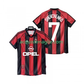 Divisa di Calcio AC Milan SHEVCHENKO 7 1999 Retro Prima 1998
